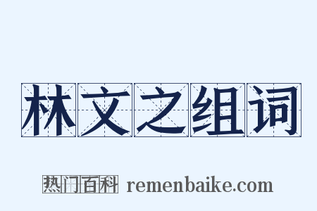 林文之组词是什么意思的图片